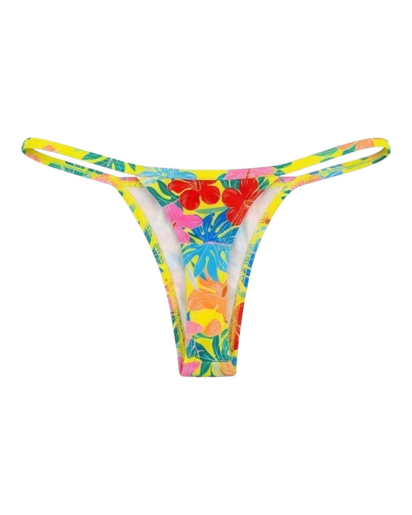 TANGA MINI AMARILLO FLORAL %