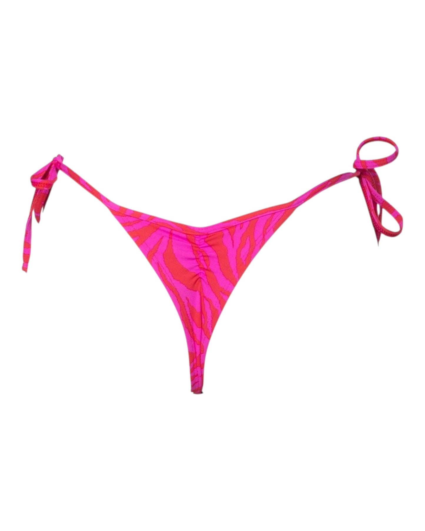 TANGA RIPPLE CEBRA ROSA & ROJO