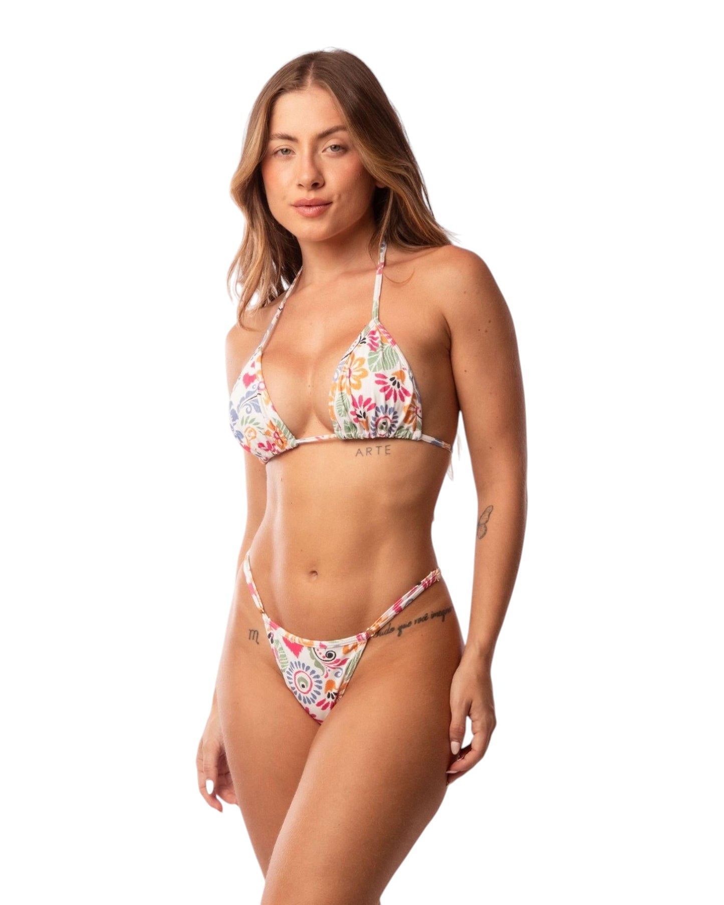 TANGA MINI REG ARABESCO FLORAL