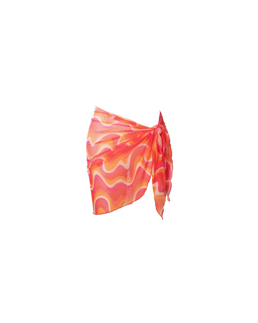 FALDA TUL WAVE NARANJA