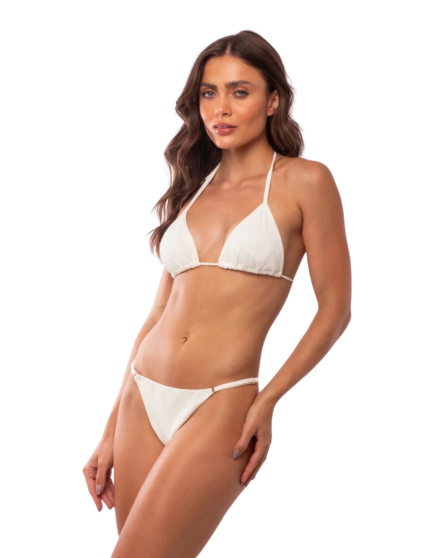 TANGA MINI REG. COLMENA OFF WHITE