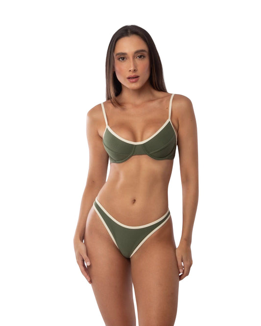 ASA DELTA TEXT. VERDE OFF WHITE