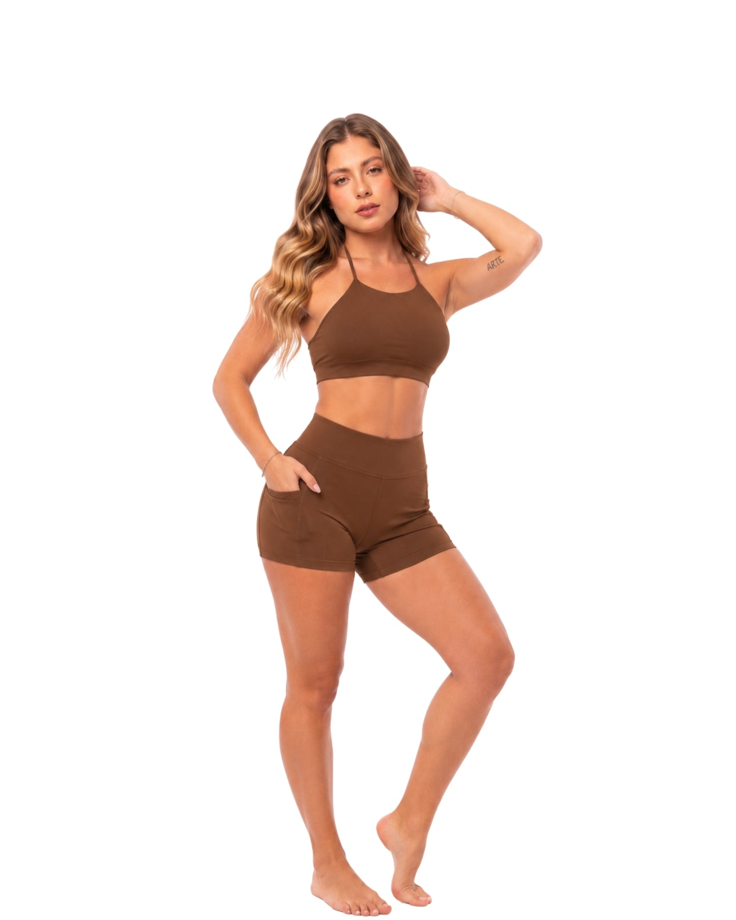 SHORT DEP MARRON