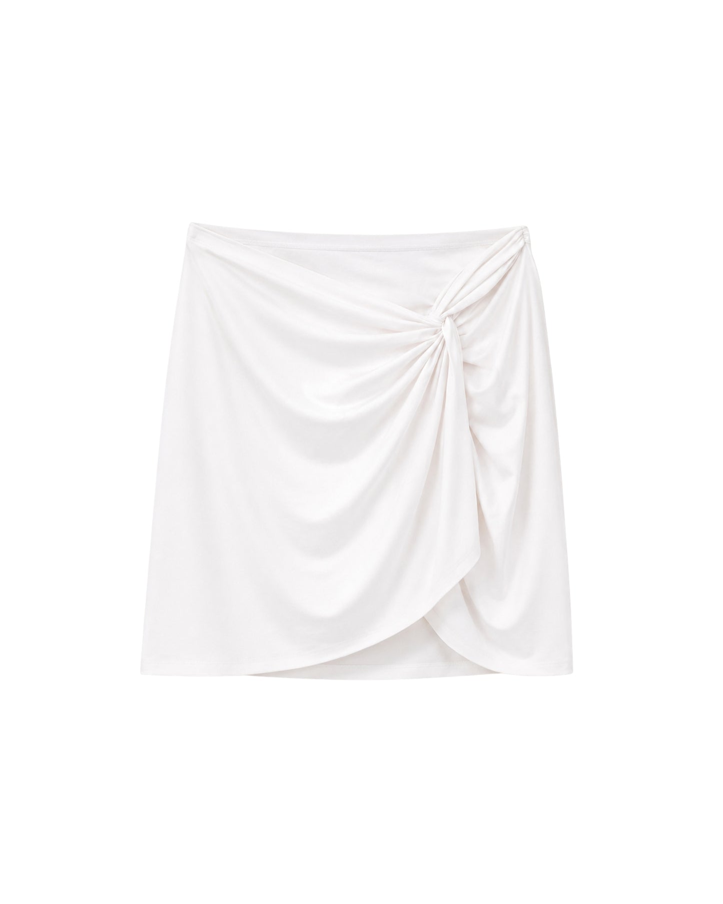 FALDA NUDO CORTA BLANCA