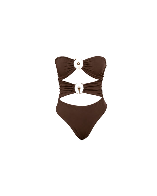 TRIKINI MARRON CON APLIQUE