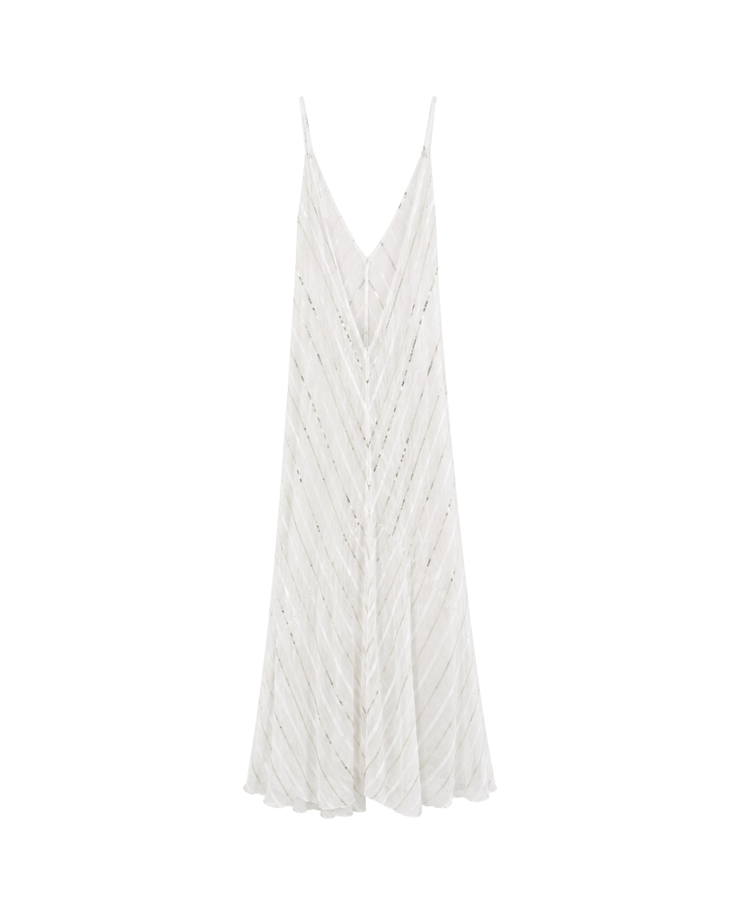 VESTIDO LENTEJUELAS BLANCO