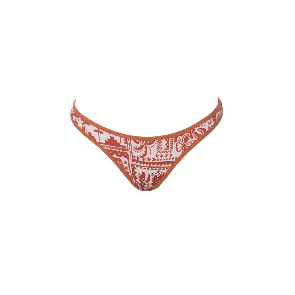 Alas delta Princessrio Valencia en color marrón con diseño folk, vista frontal en la imagen.