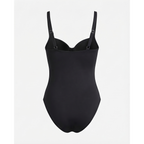 Taza negra de la marca Princessrio Valencia con diseño elegante, vista frontal en imagen clara y nítida.