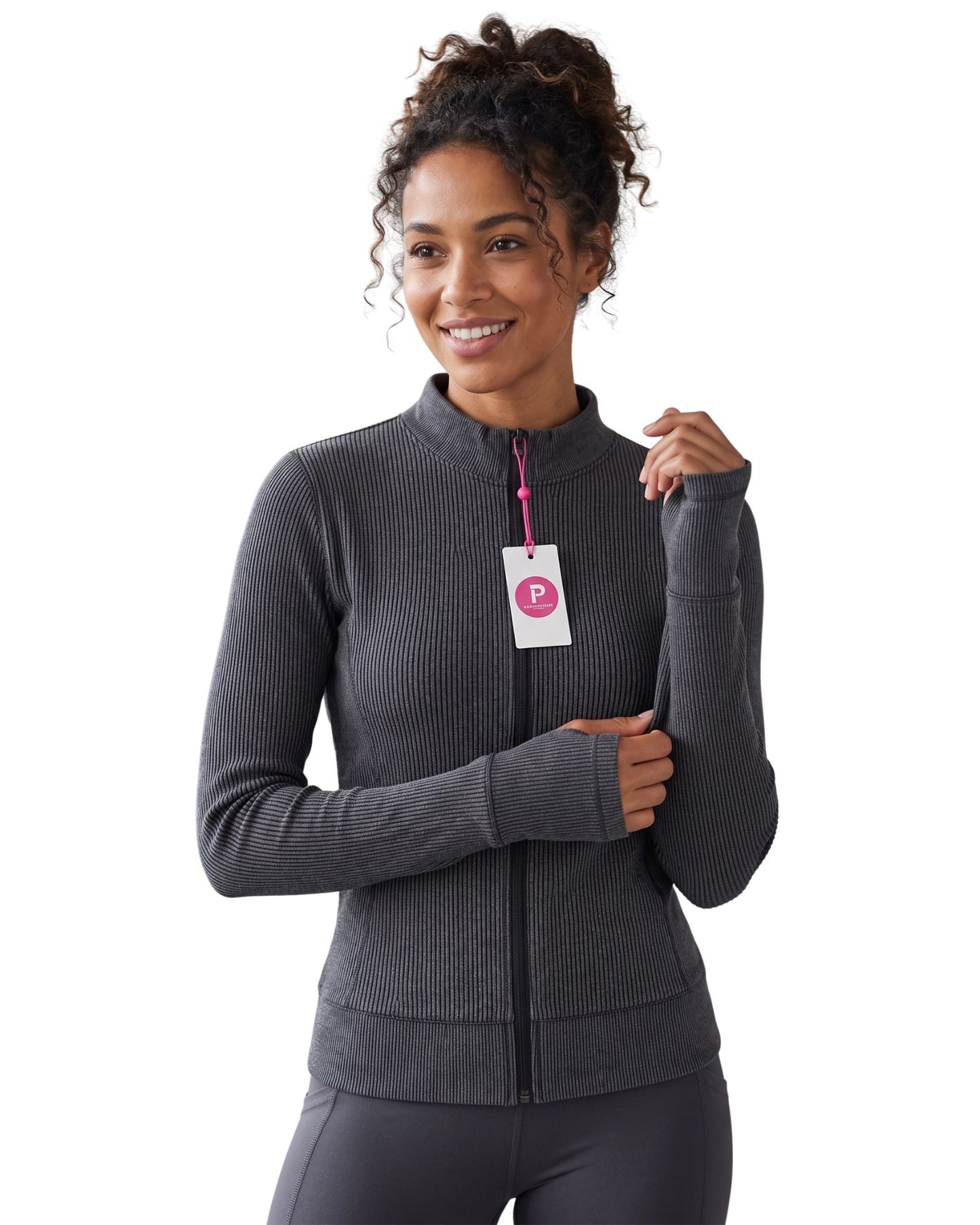 CAMPERA DEP TEXT. GRIS