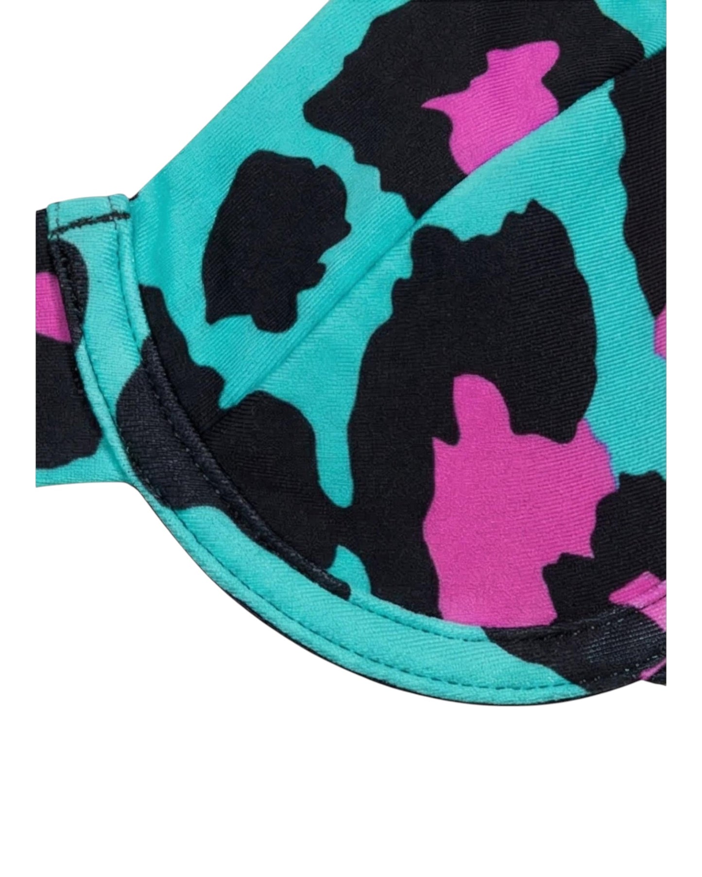 TOP ARO ANIMAL PRINT TURQUESA %