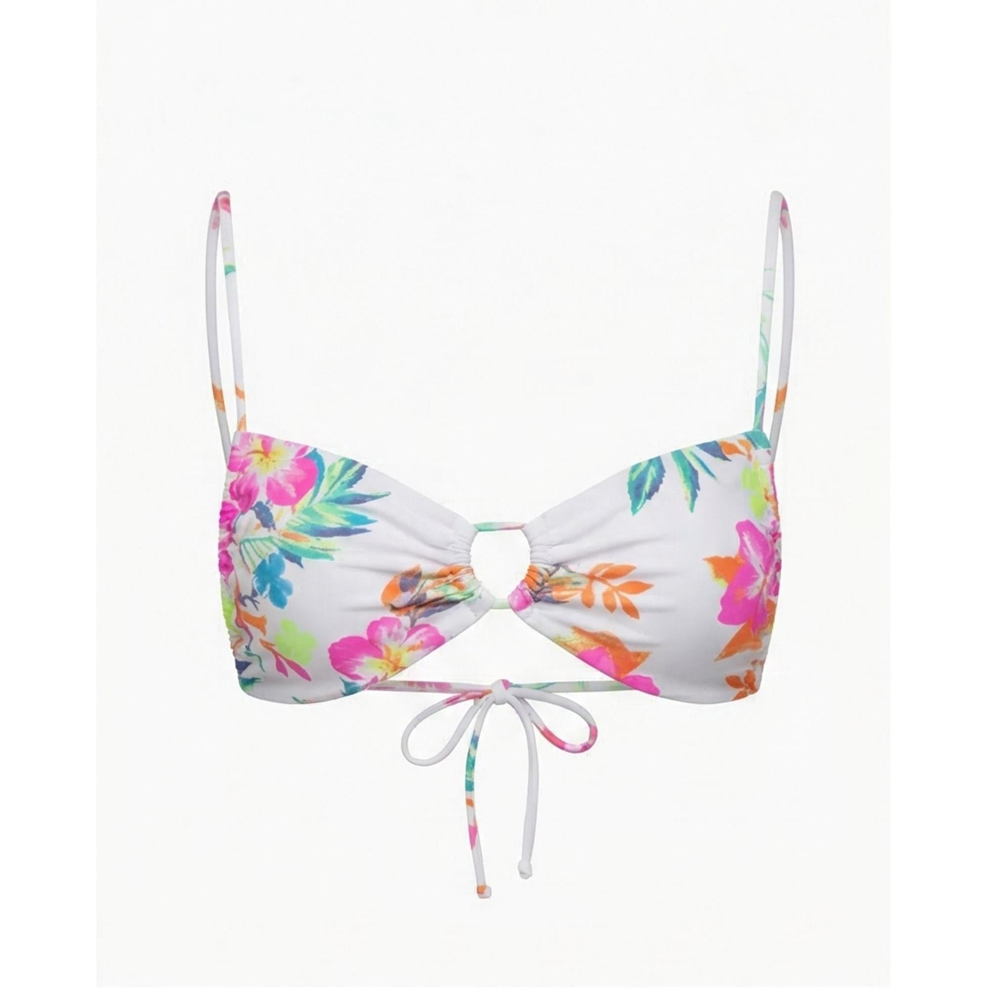 TOP FRU FRU FLORAL BLANCO %