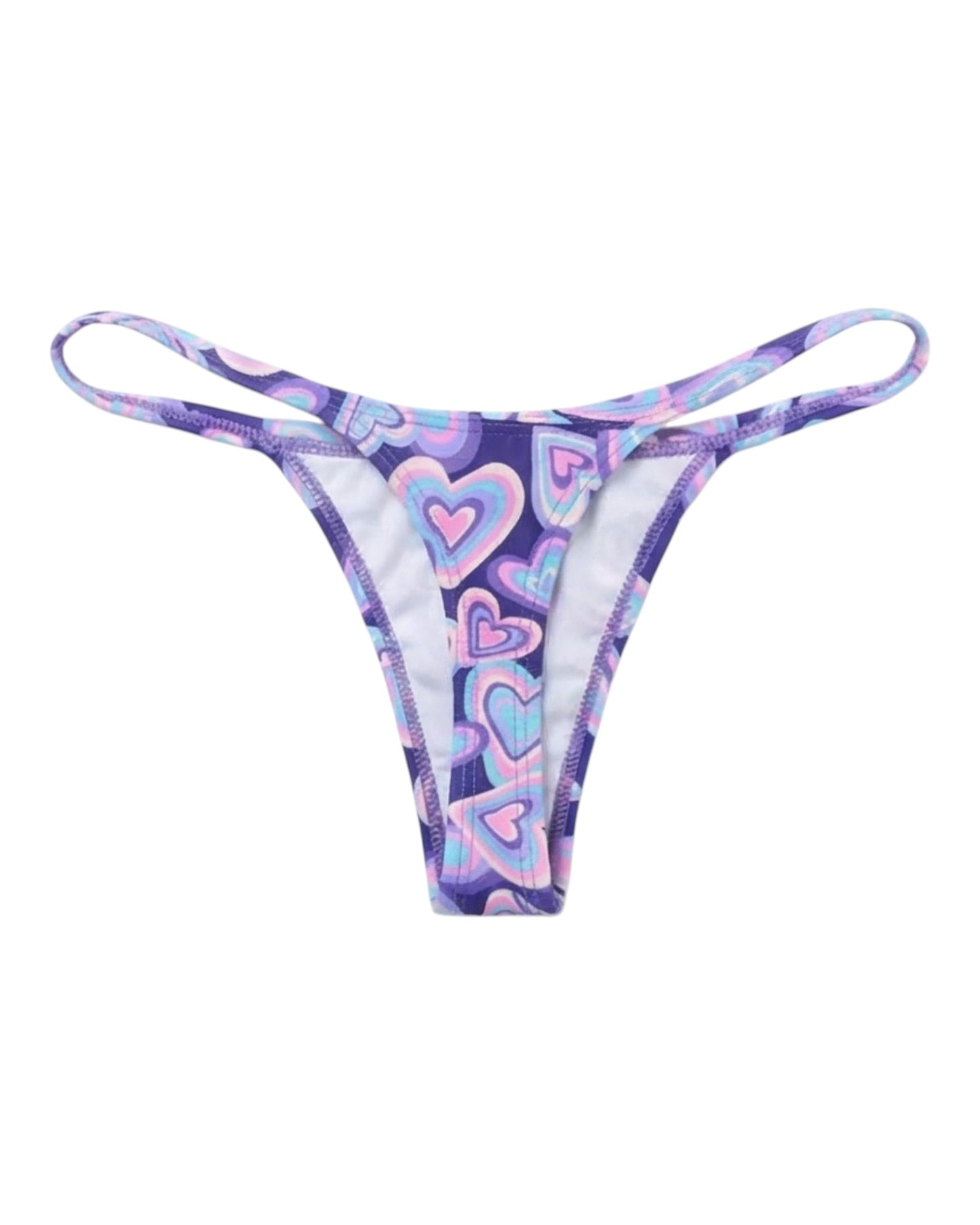 TANGA MINI CORAZON VIOLETA %