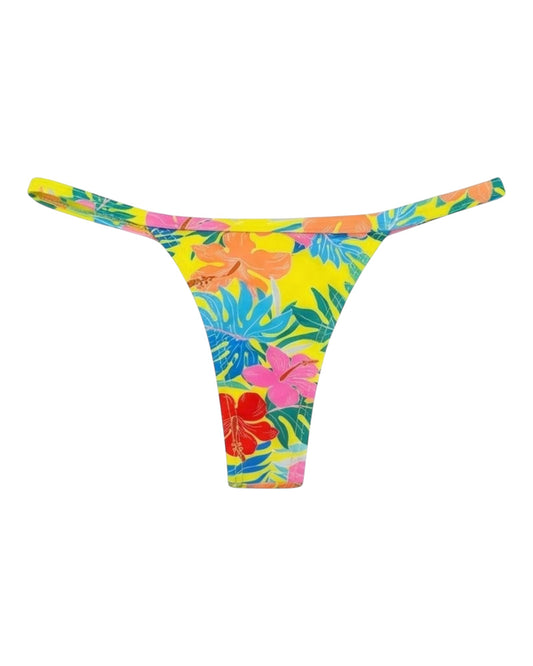 TANGA MINI AMARILLO FLORAL %