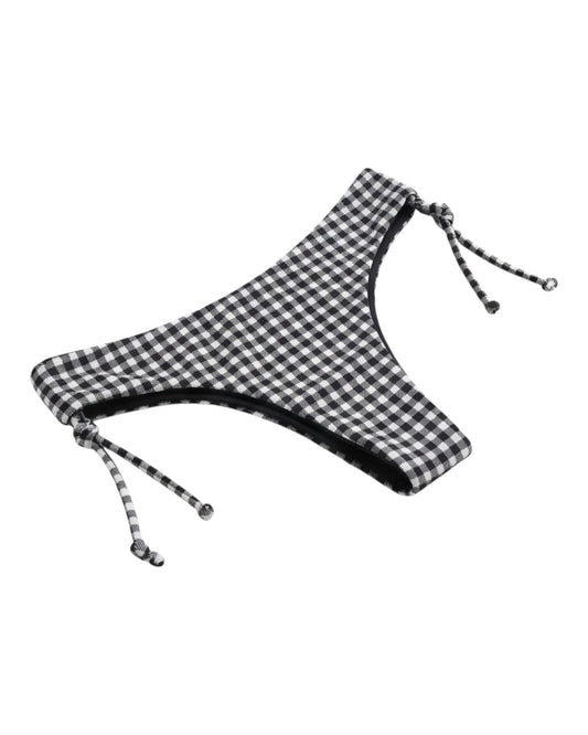 TANGA LAZO CUADRILLE BLANCO Y NEGRO %