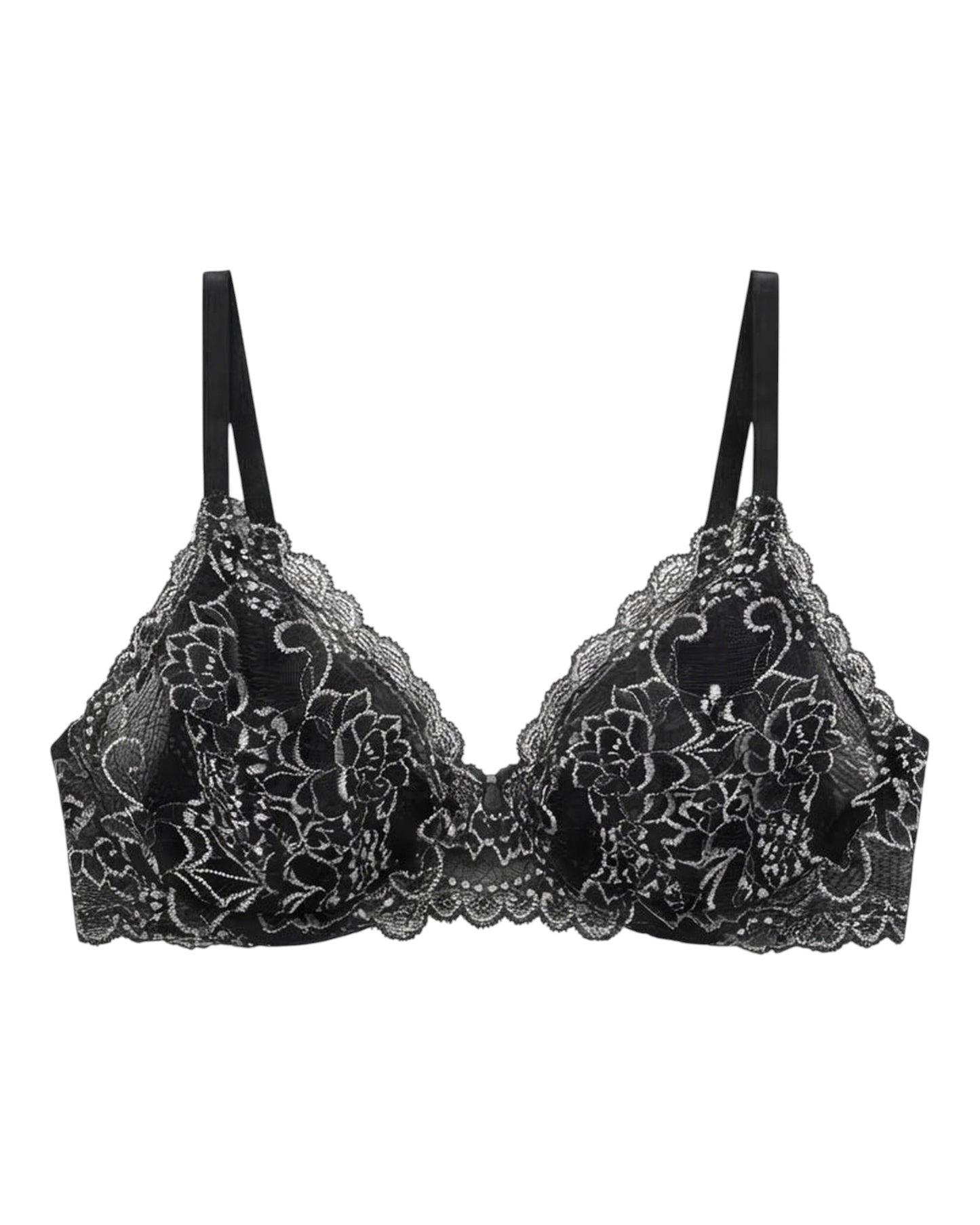 TOP GABRIELA NEGRO Y PLATEADO