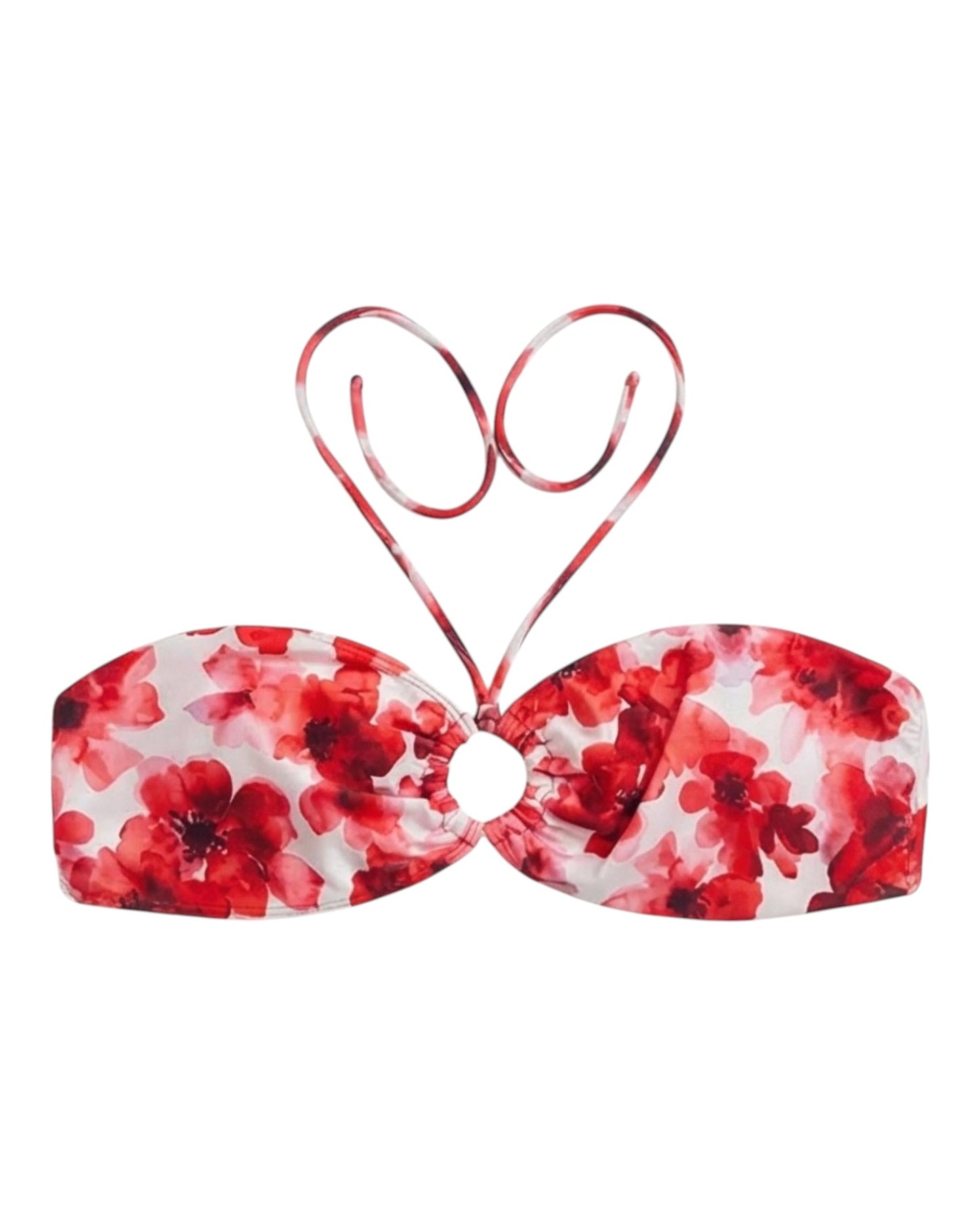 TOP P. DE HONOR ARGOLLA ROJO FLORAL %