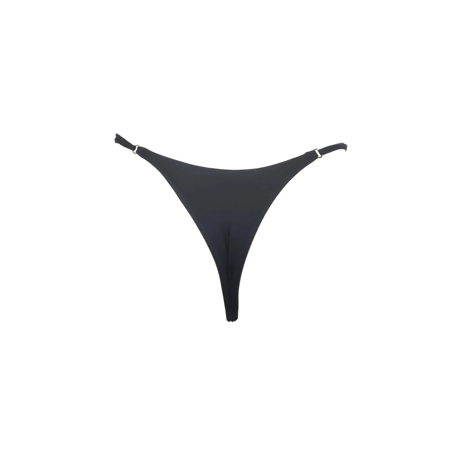 Tanga mini regulable sin costura negra de Princessrio Valencia, ajustable y cómoda para uso diario.