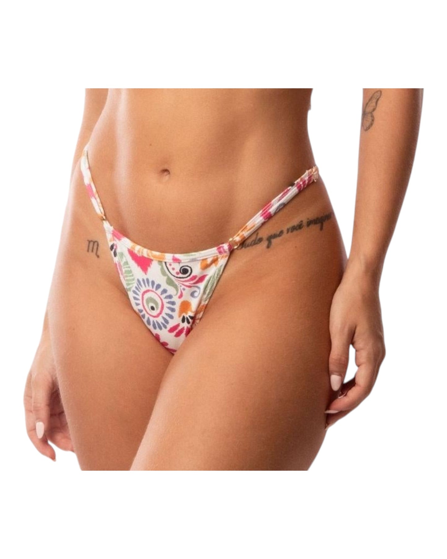 TANGA MINI REG ARABESCO FLORAL