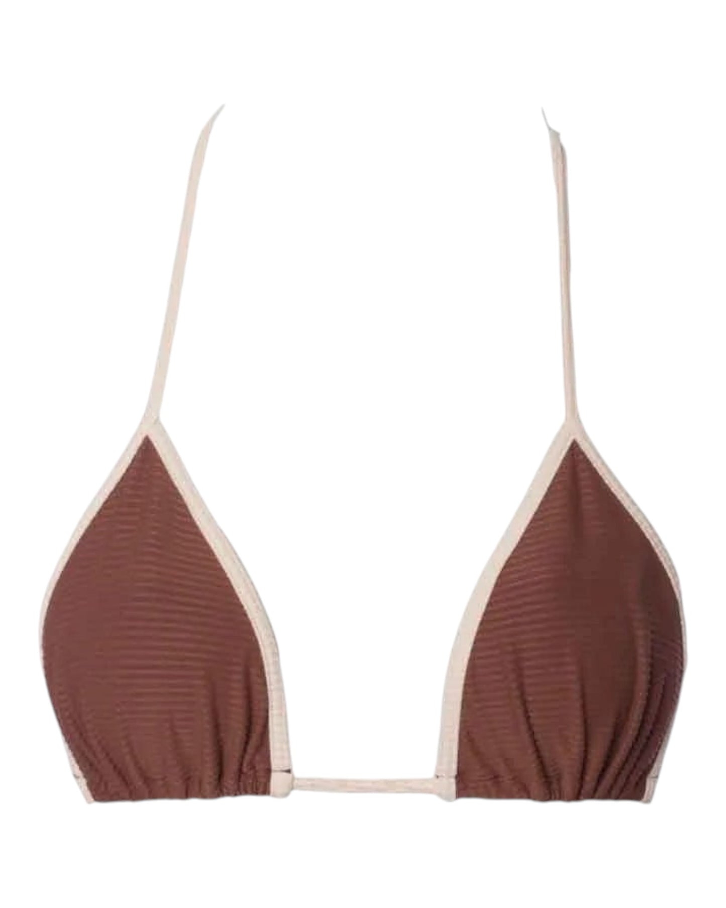 TOP TEXT. MARRON OFF WHITE